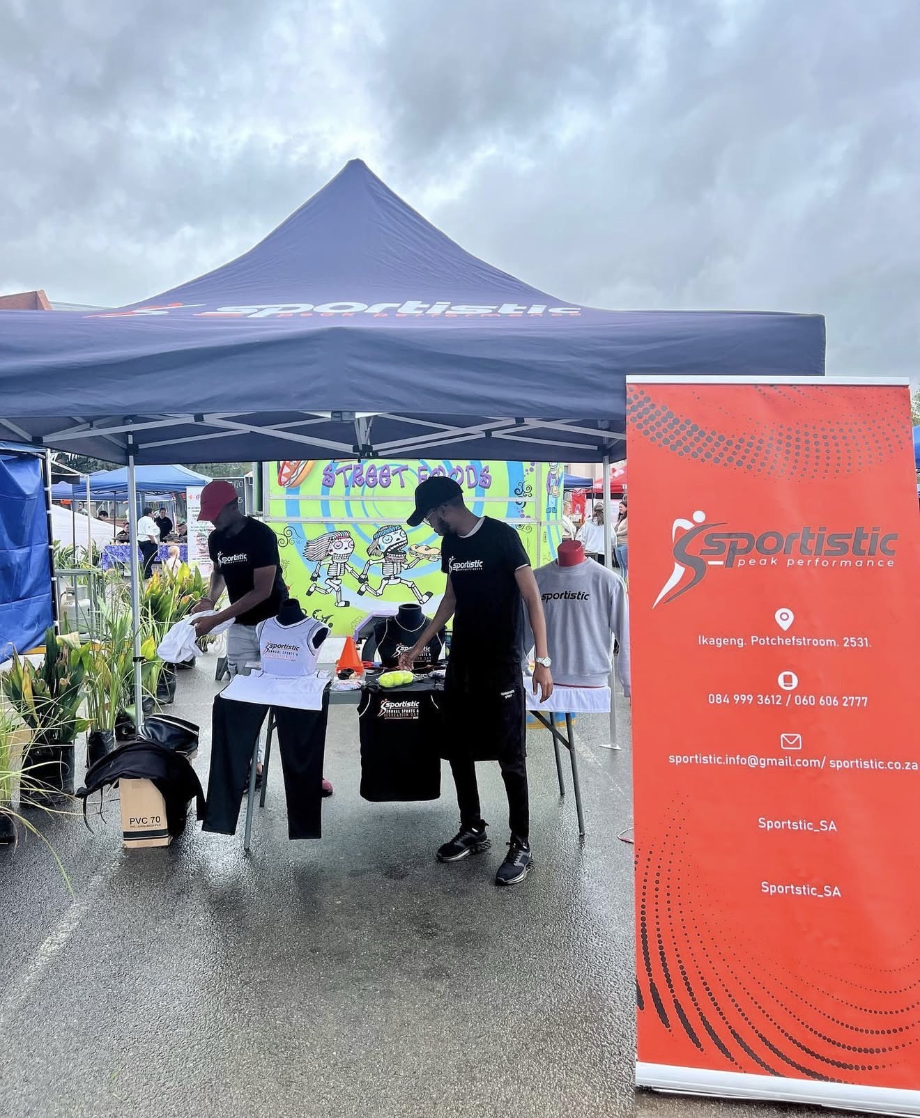 Sportistic activation stand and apparel